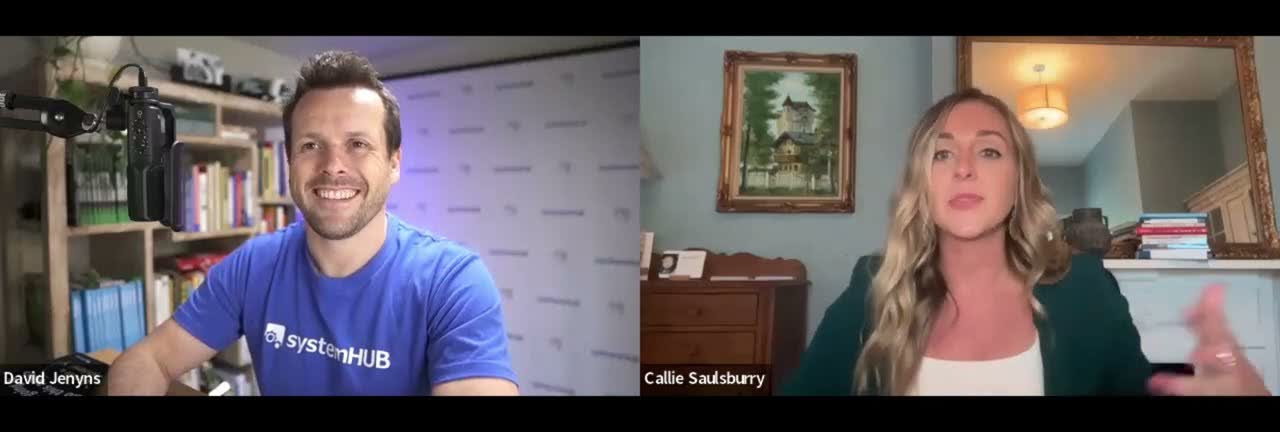 Callie Saulsburry, Process Champion at Crow Estate Planning, in conversation with David Jenyns of SYSTEMology